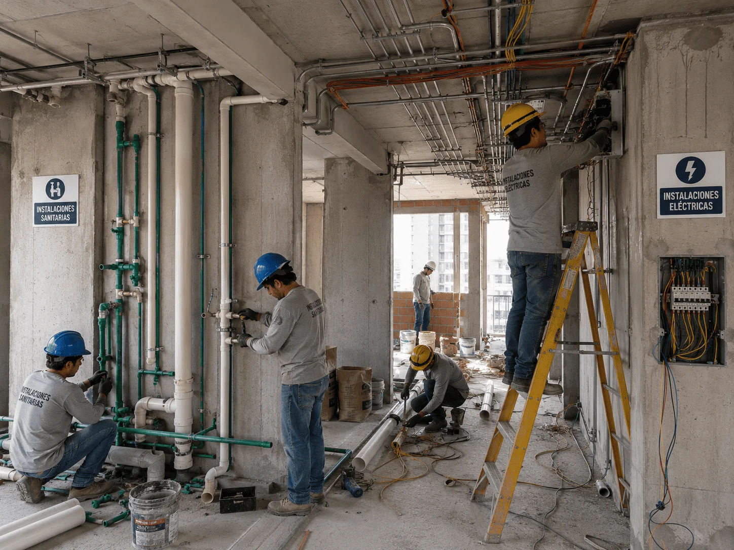 Instalaciones sanitarias y eléctricas